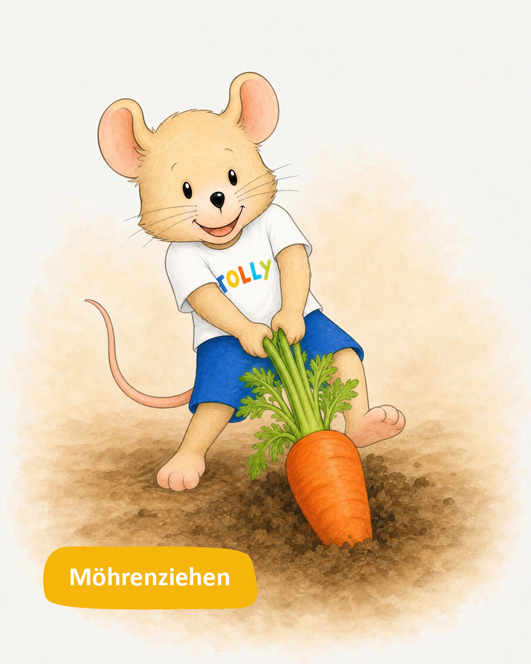 Bewegungsspiel Möhrenziehen