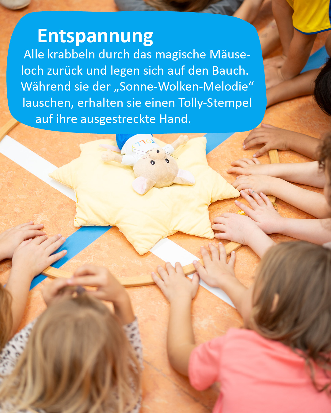 Entspannung im Kinderturnen